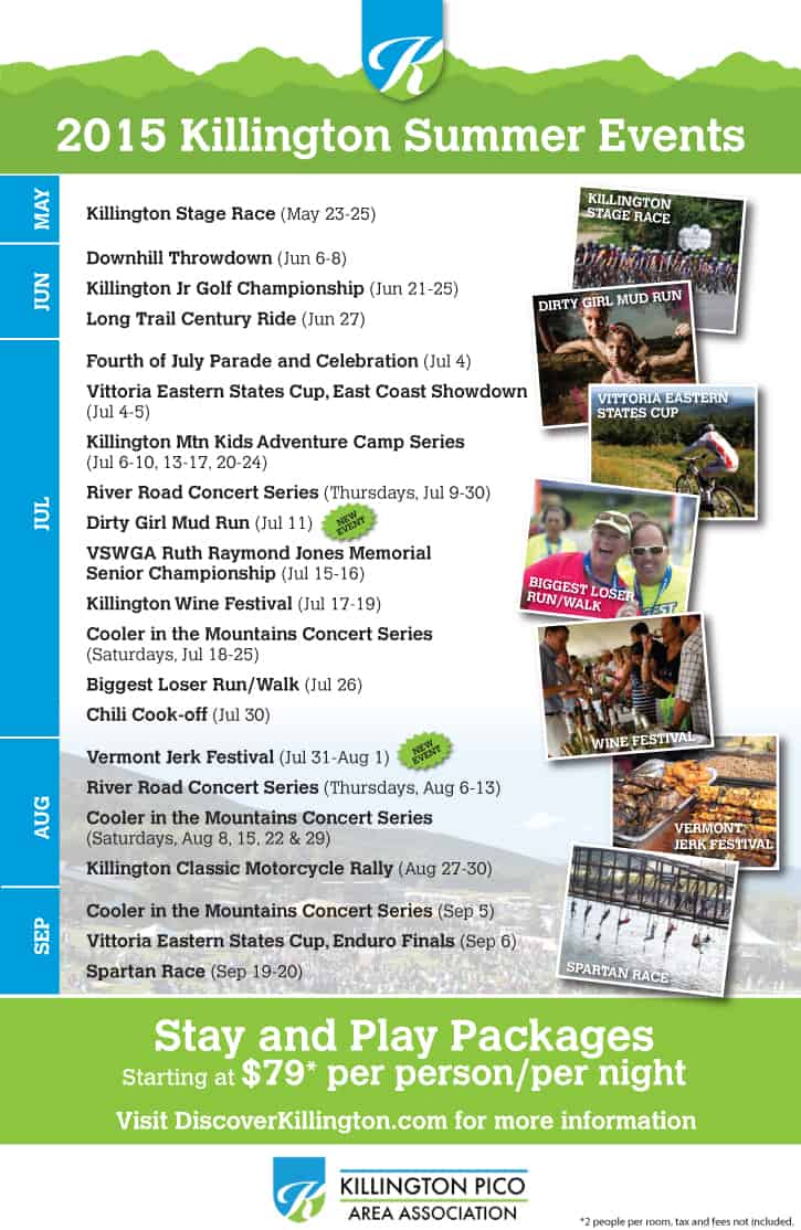 Killington Summer Events Calendar
