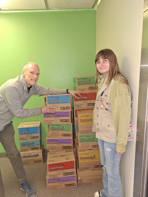 Windsor County Mentors benefit from Girl Scouts’ cookie donations